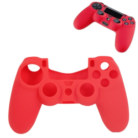 Silicone Hoes / Skin voor Playstation 4 - PS4 Controller   Rood