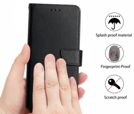 Lederen BoekCover Etui Hoes voor Samsung Galaxy A16  -  A17 - A26   -  Zwart