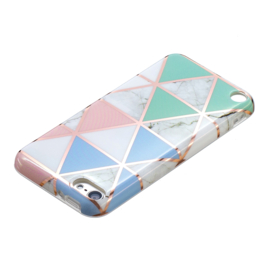 iPod Touch 5G 6G 7G  - TPU Flex Bescherm-Hoes Skin Hoesje -  Roze Blauw Groen