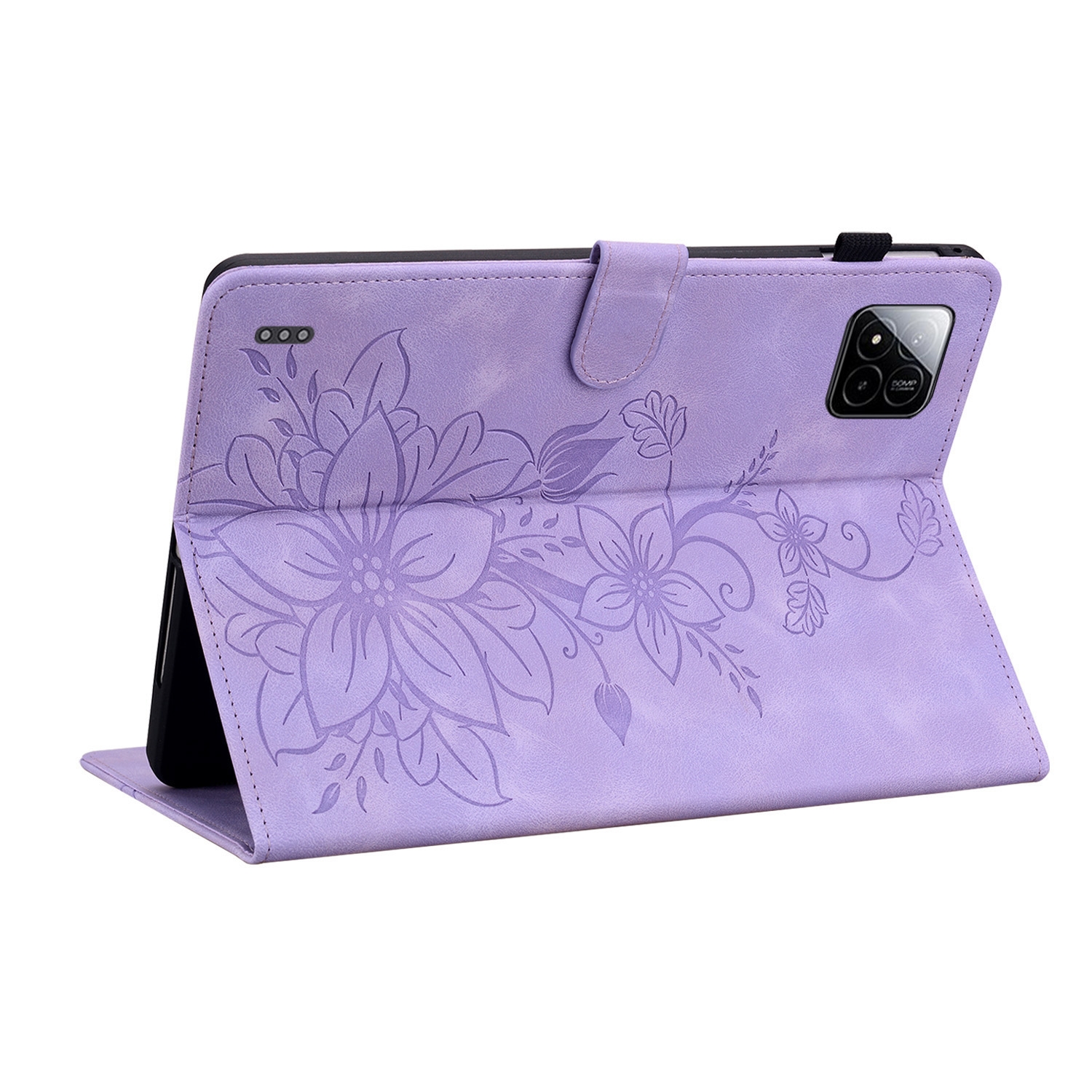 Luxe Bescherm-Etui Hoes Map voor Xiaomi Pad 7  -  7 PRO   -    " Lelie "  Paars