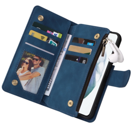 BookCover Wallet Etui voor Samsung Galaxy S22 -  5G    Blauw