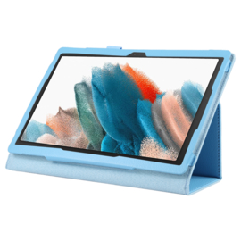 PU Kunstleer-Hoes Map voor Samsung Galaxy Tab A8 10.5  Lichtblauw