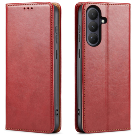 Luxe BoekCover Etui Hoes  voor Samsung Galaxy S26   -  Rood