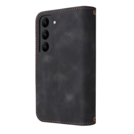 7 Pas - Wallet Etui Hoes voor Samsung Galaxy S23   -  Zwart