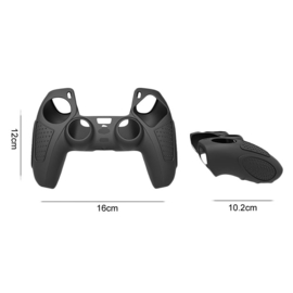 Grip Silicone Hoes / Skin voor Playstation 5 PS5 DualSense Controller  -  Blauw - V2