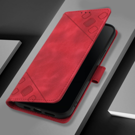 BoekCover Hoes Etui Map voor Apple iPhone 16e    -  Rood