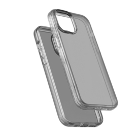 Transparant Hard-Cover Bescherm-Hoes + Screenprotector voor iPhone 15 PLUS - Zwart