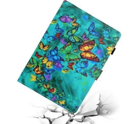 Regenboog Vlinders  - Bescherm-Etui Map Hoes voor  iPad 10  - 10.9  2022 A2696