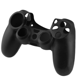 Silicone Hoes / Skin voor Playstation 4 PS4 Controller    Zwart