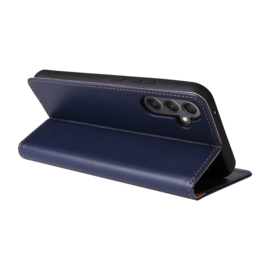 Luxe BookCover Hoes Etui voor Samsung Galaxy A34    Blauw