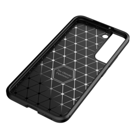 Samsung Galaxy S22   - Carbon TPU Bescherm-Hoes Skin - Zwart