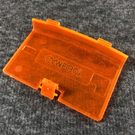 Batterij-Klepje / Cover voor Nintendo Gameboy Advance  Transparant-Oranje