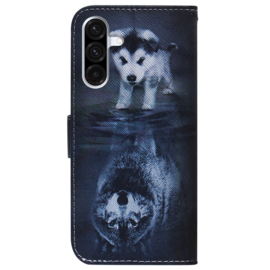 BoekCover Hoes Etui voor Samsung Galaxy A36  -  A56   -  Wolf