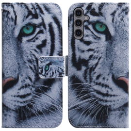 BookCover Hoes Etui voor Samsung Galaxy A24  -    Tijger