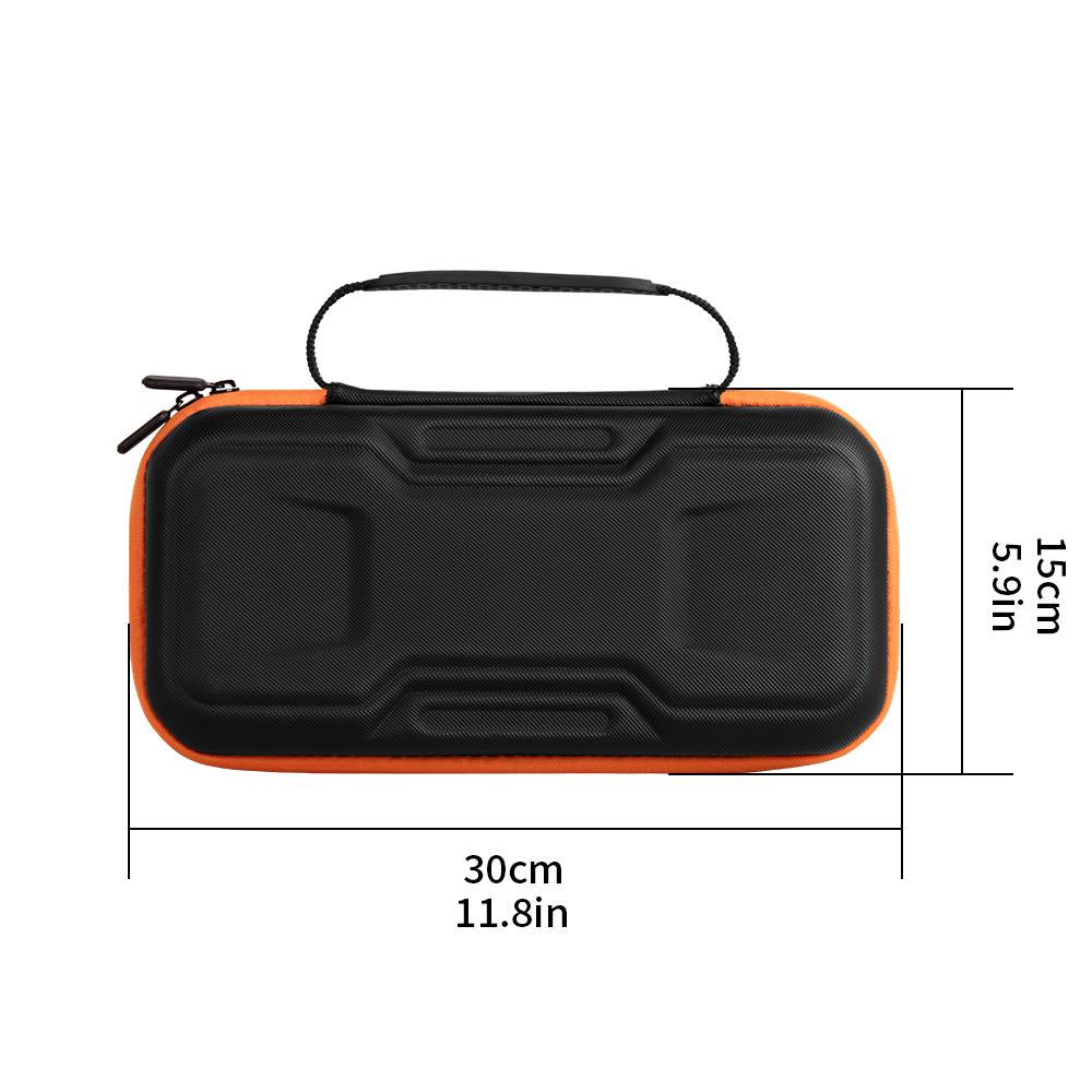Luxe Aero-case Etui Hoes Cover voor Nintendo Switch 2  -   Zwart-Oranje