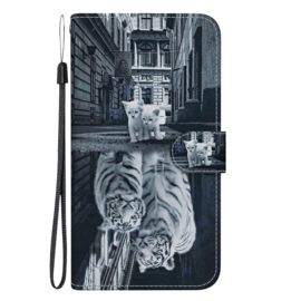 BoekCover Hoes Etui voor Samsung Galaxy A36  -  A56   -  Kitten - Tijger