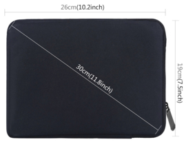 Bescherm-Opberg Hoes Pouch Sleeve voor iPad 10.2 - iPad Air   Zwart