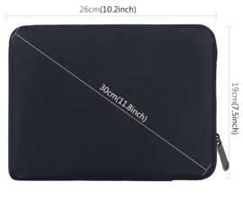 Bescherm-Opberg Hoes Pouch Sleeve voor Samsung Galaxy A8 - A7 - Tab A 10.1.   Zwart