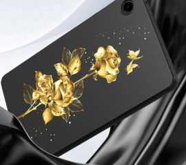 TPU Flex Bescherm- Hoes Cover Skin voor Galaxy Tab A9 PLUS 11  -  Roos -  Zwart