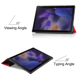 TPU Bescherm-Cover Hoes Map voor Samsung Tab A8 10.5  -  Rood