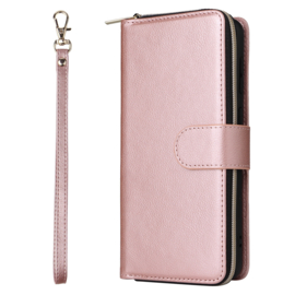 BookCover - 9 Cards - Wallet Etui Hoes voor Samsung A23   -  Roze
