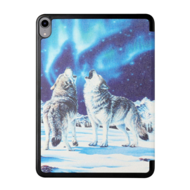 Bescherm-Cover Hoes Map voor iPad Mini 6  - Mini 7  -  Huilende Wolven