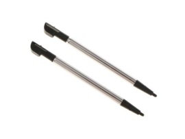 2x Inschuifbare Aluminium Stylus Pen voor Nintendo 2DS