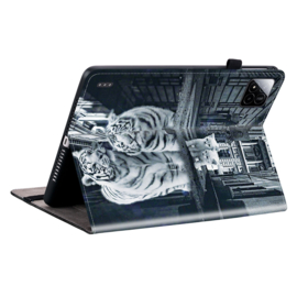 Luxe Bescherm-Etui Hoes Map voor Xiaomi Pad 7  -  7 PRO   -    Kitten  - Tijger