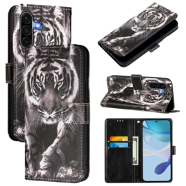 BoekCover Hoes Etui voor Samsung Galaxy A36  -  A56   -   Tijger