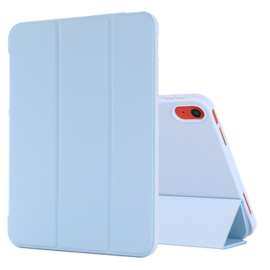 TPU Bescherm-Cover Hoes Map voor iPad 10th 10.9 - 2022  -  Licht-Blauw