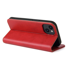 Luxe BookCover Hoes Etui voor iPhone 15     Rood