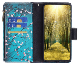 BookCover Wallet Etui voor Samsung Galaxy A55   -   Amandelbloesem