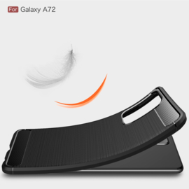 Flex Armor TPU Bescherm-Hoes Skin voor Samsung Galaxy A72   Zwart