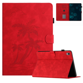 Palmboom Beach - Bescherm-Etui Map voor iPad 10   - 10.9  2022 - Rood