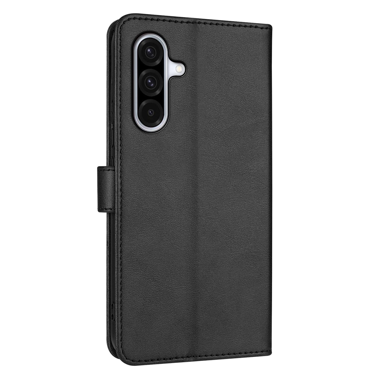 Luxe BookCover Etui Hoes  voor Samsung Galaxy A16 - A17 en A26  -  Zwart