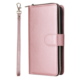 BookCover - 9 Cards - Wallet Etui Hoes voor Samsung Galaxy A54 - 5G   -  Roze