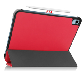 Bescherm-Cover Hoes Map voor iPad 10 - 10.9 -  2022  Rood