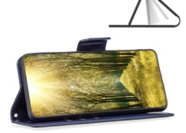 Luxe BoekCover Hoes Etui voor Samsung Galaxy A36 - A56  -  Blauw