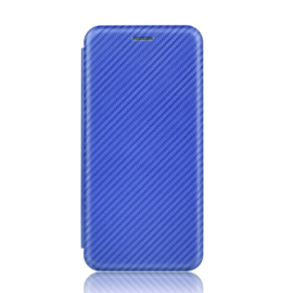 Slim Carbon  Cover Hoes Etui voor iPod Touch      Blauw