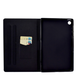 Luxe Bescherm-Etui Hoes Map voor Samsung Galaxy Tab A9 Plus - 11 -    "Kat - Tijger"