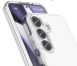 Transparant Hard-Cover Bescherm-Hoes + Screenprotector voor Samsung Galaxy S24 - S25