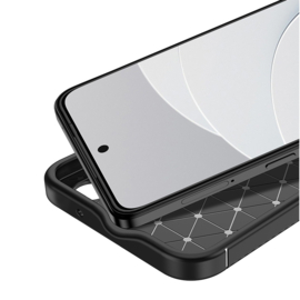 Google Pixel 8  - Carbon TPU Bescherm-Hoes Skin - Zwart