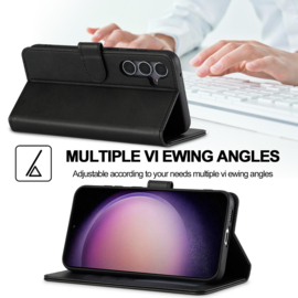Luxe BoekCover Etui Hoes  voor Samsung Galaxy A16 en A26  -  Zwart