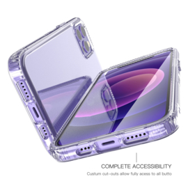 Flex-Cover TPU Bescherm-Hoes Skin voor iPhone 13 - iPhone 14   Transparant