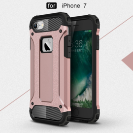 iPhone 7 of 8 - Hybrid Tough Armor-Case Bescherm-Cover Hoes - Roze