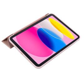 TPU Bescherm-Cover Hoes Map voor iPad 10th 10.9 - 2022  - Roze