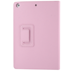 PU Bescherm-Opberg Map Hoes Etui voor iPad Air  Roze