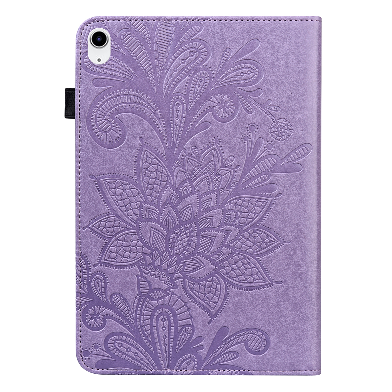 Bescherm-Etui Hoes Map voor Apple iPad 10 - 11 -  10.9  -   Bloem Reliëf -   Paars
