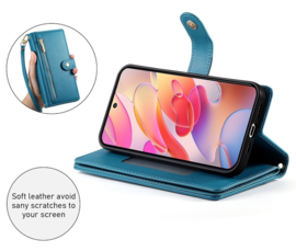 Luxe Portemonnee - Etui  Hoes Tas voor Samsung Galaxy A36  -  A56   - Met Schouder - Draagkoord -  Blauw