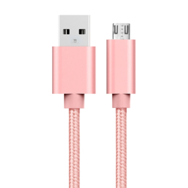 Micro USB Oplader Kabel voor Playstation 4 - 3 meter - Roze